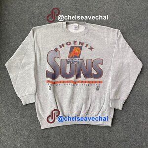 Vintage 90s Phoenix Suns Basketball Fan Sweatshirt, NBA Phoenix Suns Shirt tee